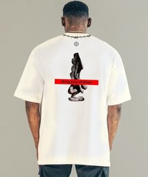 BEOM（ボム）の「クラウンエンジェル 特洋面 オーバーサイズ Tシャツ ホワイト（Tシャツ/カットソー）」
