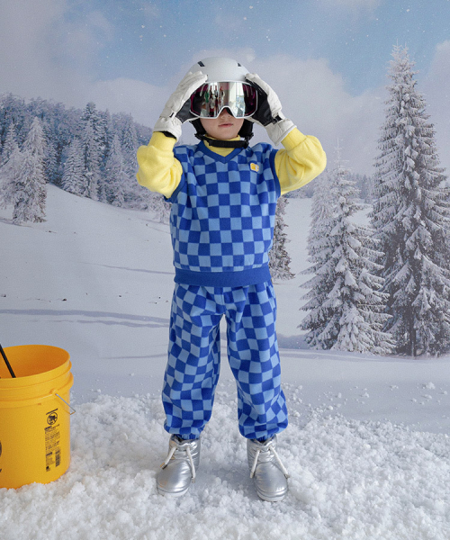BERRYCLOSET(ベリークローゼット)の「ピクセルチェックベスト(ベスト・レディース・ブルー/ブラック×ホワイト・11号/13号/5号/17号/19号/7号/15号/09号)」の4枚目の写真