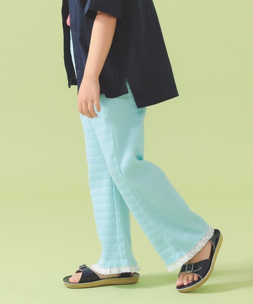 こども ビームス（コドモビームス）の「裾レース フレア パンツ 2026SS（90～140cm）（その他パンツ・キッズ・チャコールグレー/サックスブルー・90/130/140/100/110/120）」の13枚目の写真