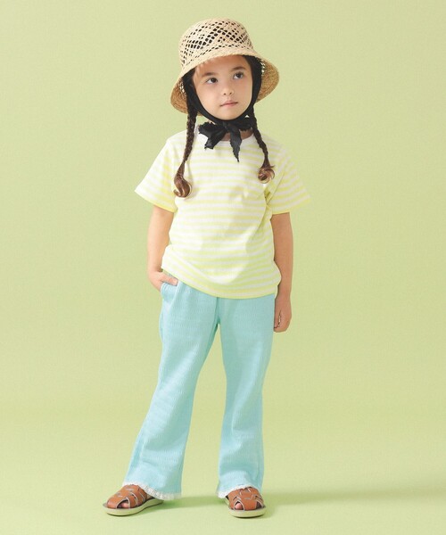 こども ビームス（コドモビームス）の「裾レース フレア パンツ 2026SS（90～140cm）（その他パンツ・キッズ・チャコールグレー/サックスブルー・90/130/140/100/110/120）」の17枚目の写真