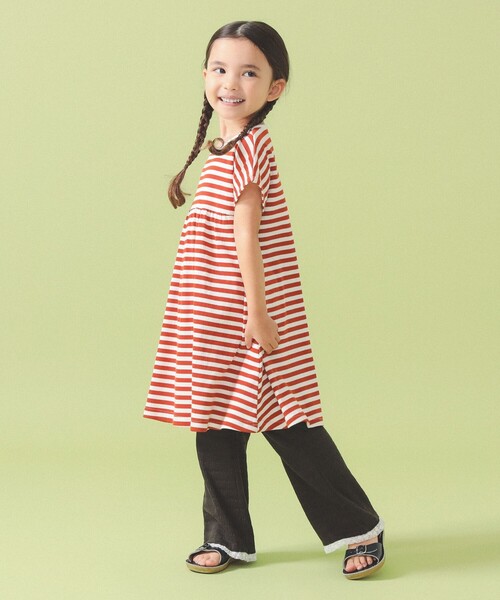 こども ビームス（コドモビームス）の「裾レース フレア パンツ 2026SS（90～140cm）（その他パンツ・キッズ・チャコールグレー/サックスブルー・90/130/140/100/110/120）」の18枚目の写真