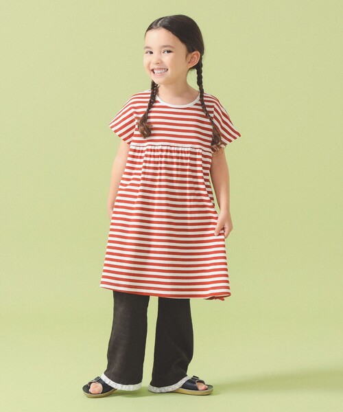 こども ビームス（コドモビームス）の「裾レース フレア パンツ 2026SS（90～140cm）（その他パンツ・キッズ・チャコールグレー/サックスブルー・90/130/140/100/110/120）」の19枚目の写真