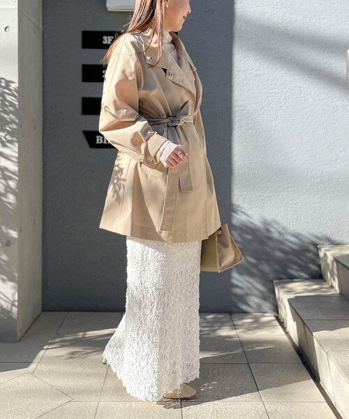 NOLLEY’S Sophi（ノーリーズソフィ）の「ウォッシャブルストレッチレースタイトスカート（スカート・レディース・ブラック/ホワイト・38）」の12枚目の写真