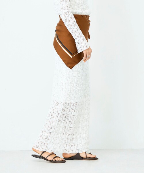 NOLLEY’S Sophi（ノーリーズソフィ）の「ウォッシャブルストレッチレースタイトスカート（スカート・レディース・ブラック/ホワイト・38）」の20枚目の写真