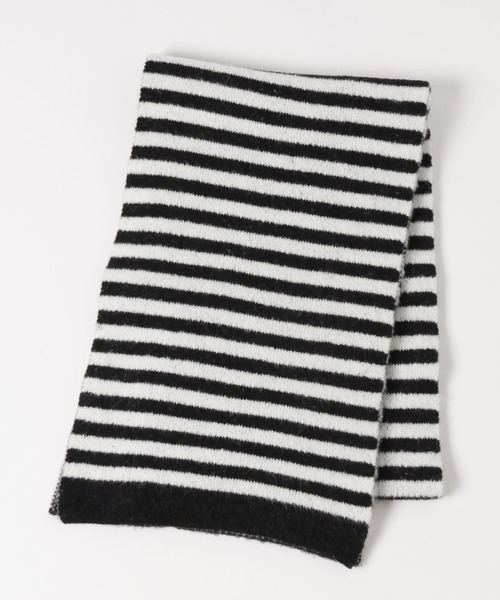 LOWRYS FARM（ローリーズファーム）の「ボーダーストール　640616（ストール/ショール・レディース・ブラック/ブラウン・FREE）」の5枚目の写真