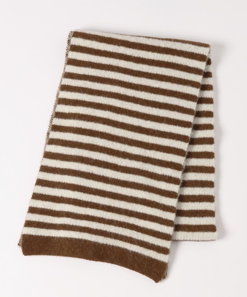 LOWRYS FARM（ローリーズファーム）の「ボーダーストール　640616（ストール/ショール・レディース・ブラック/ブラウン・FREE）」の8枚目の写真