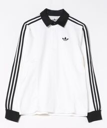 adidas アディダス M 3ST RUGBY LS POLO ロングスリーブ KE3575 WHITE