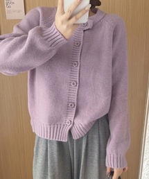 シンプルニットカーディガン