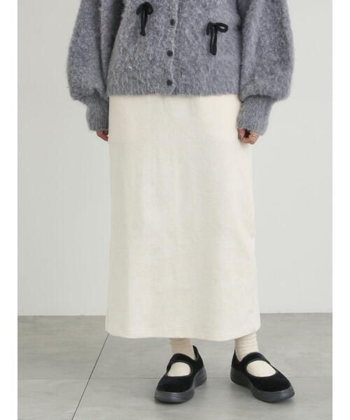 Samansa Mos2(サマンサ モスモス)の「カットコーデュロイナロースカート(スカート・レディース・クリーム/グレー/ブラック・F)」の3枚目の写真