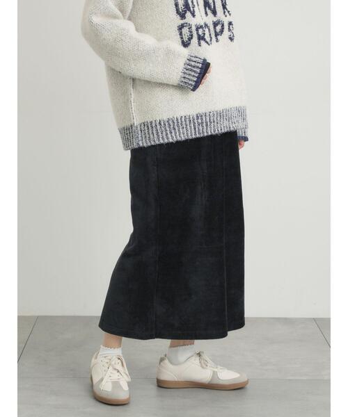 Samansa Mos2(サマンサ モスモス)の「カットコーデュロイナロースカート(スカート・レディース・クリーム/グレー/ブラック・F)」の2枚目の写真