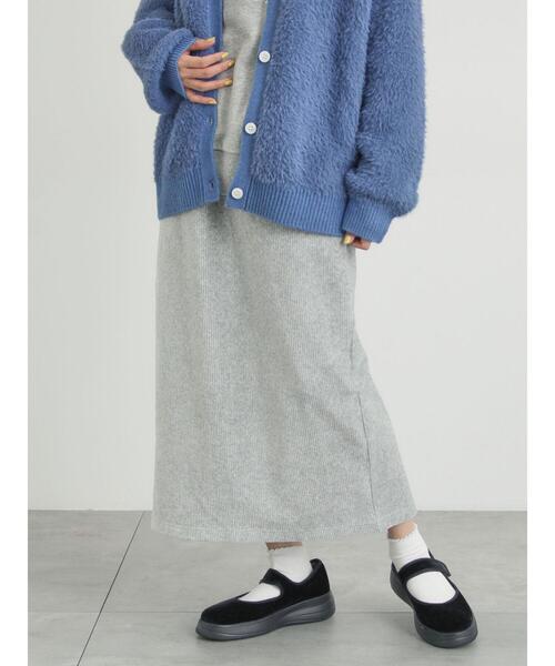 Samansa Mos2(サマンサ モスモス)の「カットコーデュロイナロースカート(スカート・レディース・クリーム/グレー/ブラック・F)」の4枚目の写真