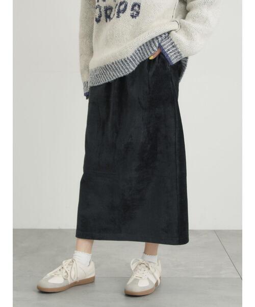Samansa Mos2(サマンサ モスモス)の「カットコーデュロイナロースカート(スカート・レディース・クリーム/グレー/ブラック・F)」の9枚目の写真