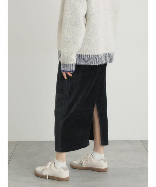 Samansa Mos2(サマンサ モスモス)の「カットコーデュロイナロースカート(スカート・レディース・クリーム/グレー/ブラック・F)」の10枚目の写真