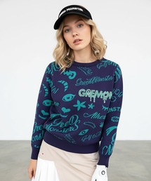 GREED MONSTER（グリードモンスター）の「【GREED MONSTER/グリードモンスター】【LADIES】GREED MONSTER 総柄長袖ニット（ニット/セーター）」