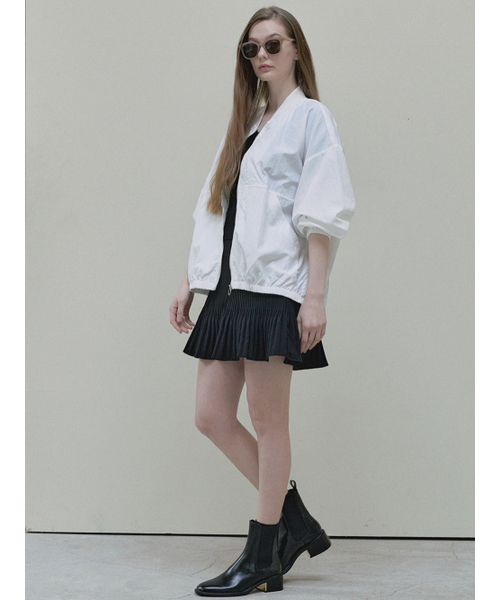 AVANT-G(アバン)の「Nylon Oversized Jumper - white(ナイロンジャケット・レディース・その他・FREE)」の4枚目の写真