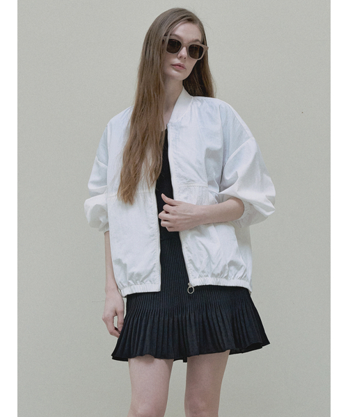 AVANT-G(アバン)の「Nylon Oversized Jumper - white(ナイロンジャケット・レディース・その他・FREE)」の6枚目の写真