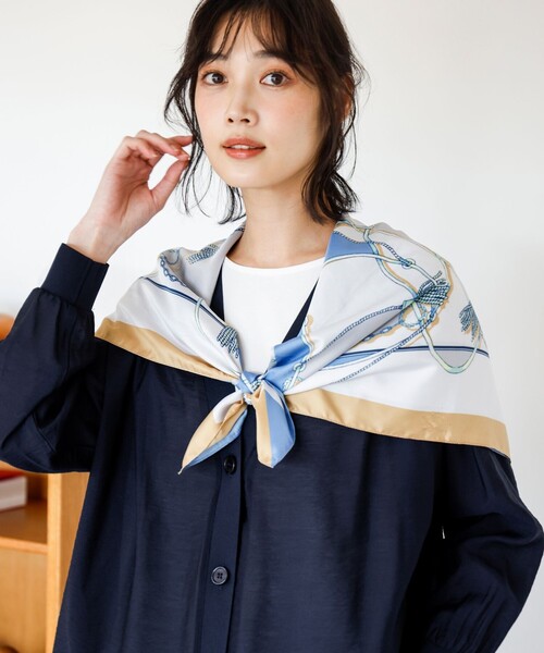 WEB・一部店舗限定】大判チェーン スカーフ（バンダナ/スカーフ）｜ANY