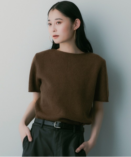SERENO(セレーノ)の「ウールニットプルオーバー(ニット/セーター・レディース・ホワイト/ダークブラウン/ベージュ/グレー・ONESIZE)」の3枚目の写真