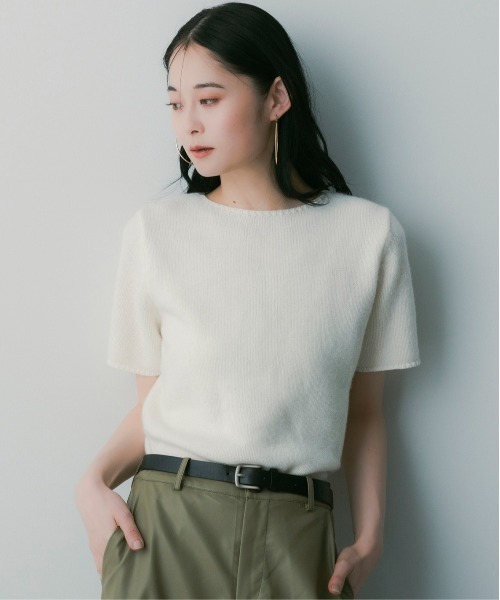 SERENO(セレーノ)の「ウールニットプルオーバー(ニット/セーター・レディース・ホワイト/ダークブラウン/ベージュ/グレー・ONESIZE)」の13枚目の写真