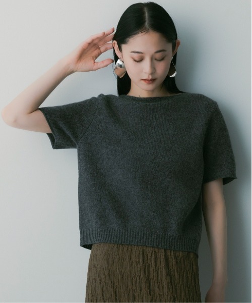 SERENO(セレーノ)の「ウールニットプルオーバー(ニット/セーター・レディース・ホワイト/ダークブラウン/ベージュ/グレー・ONESIZE)」の18枚目の写真
