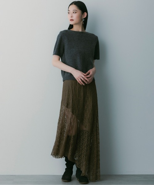 SERENO(セレーノ)の「ウールニットプルオーバー(ニット/セーター・レディース・ホワイト/ダークブラウン/ベージュ/グレー・ONESIZE)」の21枚目の写真