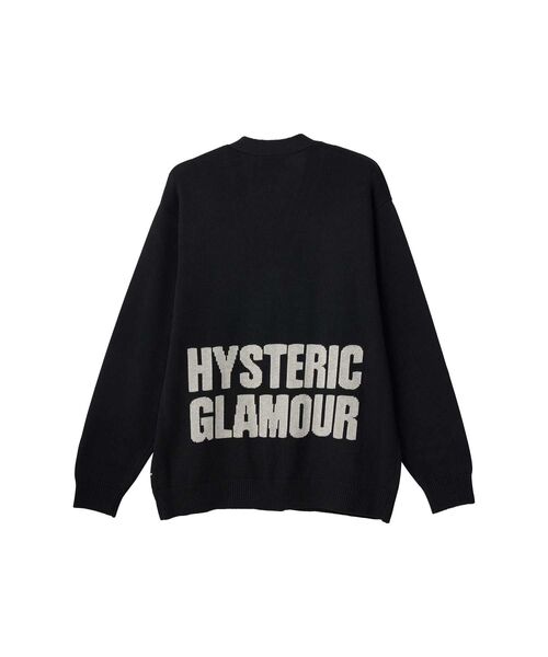 HYSTERIC GLAMOUR（ヒステリックグラマー）の「GUITAR GIRL編込 カーディガン（カーディガン/ボレロ・メンズ・グリーン/ブラック/トップグレー・X-LARGE/LARGE/MEDIUM/SMALL）」の6枚目の写真