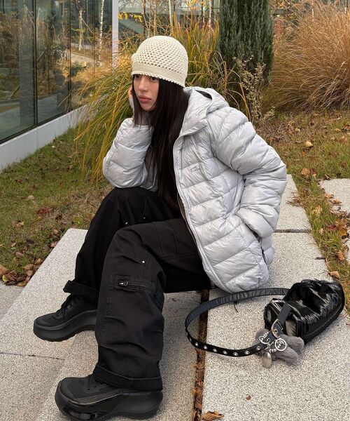LMCの「OVAL GLOBE LIGHT WEIGHT HOODED DOWN JACKET black（ダウンジャケット/コート・レディース・その他・M/L/S/XL）」の18枚目の写真