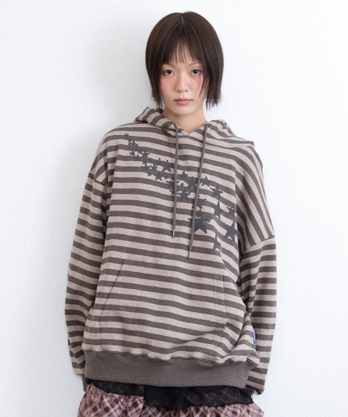 SHOOTING STAR ST HOODIE_BEIGE (IK2FFMM409A)