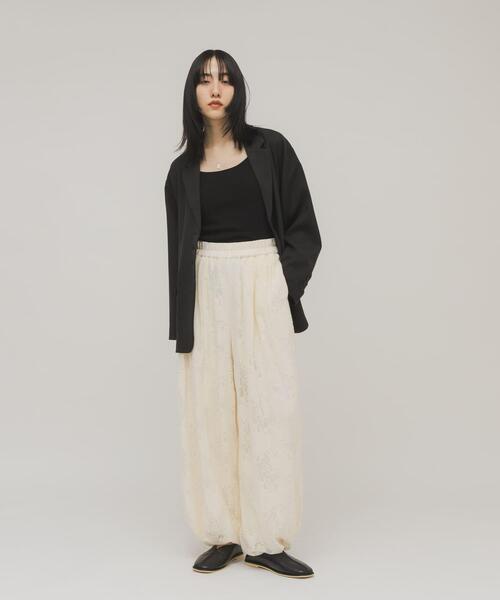 KBF(ケイビーエフ)の「2WAYレースパンツ(その他パンツ・レディース・ブラック/アイボリー・ONE)」の14枚目の写真