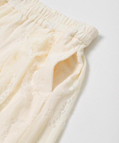 KBF(ケイビーエフ)の「2WAYレースパンツ(その他パンツ・レディース・ブラック/アイボリー・ONE)」の5枚目の写真