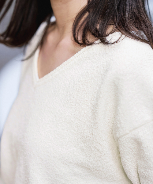 FRAMeWORK（フレームワーク）の「カベイトVネックニット（ニット/セーター・レディース・ホワイト系その他/ブラック/バーガンディー/レッド・FREE）」の22枚目の写真