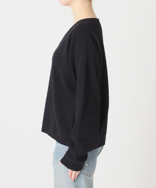 FRAMeWORK（フレームワーク）の「カベイトVネックニット（ニット/セーター・レディース・ホワイト系その他/ブラック/バーガンディー/レッド・FREE）」の12枚目の写真