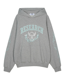 FDR（エフディーアール）の「Crack Eagle Research Logo Hoodie M.Gray（パーカー）」