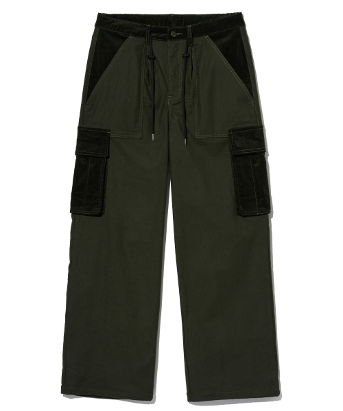 BROWNBREATH(ブラウンブレス)の「TAG CORDUROY CARGO PANTS - KHAKI(その他パンツ・レディース・その他・L/XL/M)」の1枚目の写真