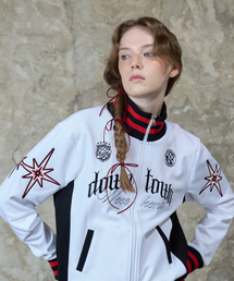 LARTIGENT（ラーティゼン）の「L13 BIG NUMBER JERSEY ZIP UP(WHITE)（ナイロンジャケット）」