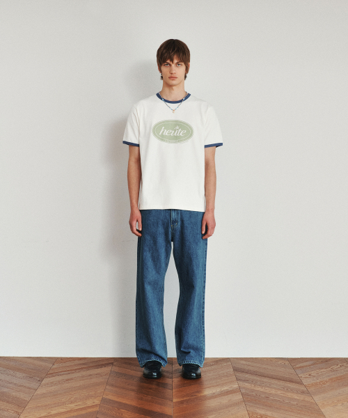 HEUTE(ホイテ)の「HET CIRCLE RINGER T-SHIRT (WHITE)(Tシャツ/カットソー・メンズ・ホワイト・M/L)」の1枚目の写真