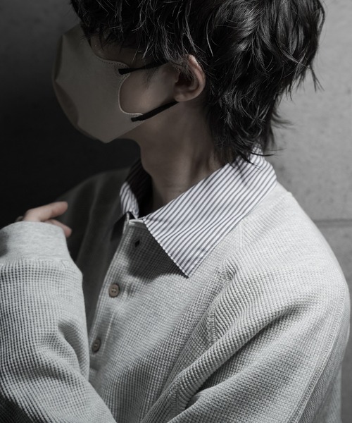 RUUBON（ルーボン）の「【RUUBON】airy regular collar shirt /エアリーレギュラーカラーシャツ/ストライプ（シャツ/ブラウス・メンズ・ホワイト系1・L/M/S）」の2枚目の写真