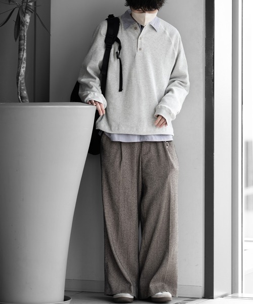 RUUBON（ルーボン）の「【RUUBON】airy regular collar shirt /エアリーレギュラーカラーシャツ/ストライプ（シャツ/ブラウス・メンズ・ホワイト系1・L/M/S）」の3枚目の写真