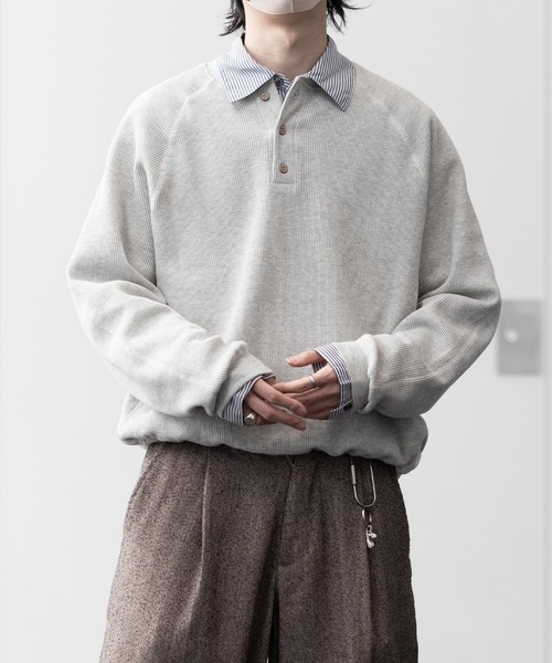 RUUBON（ルーボン）の「【RUUBON】airy regular collar shirt /エアリーレギュラーカラーシャツ/ストライプ（シャツ/ブラウス・メンズ・ホワイト系1・L/M/S）」の8枚目の写真