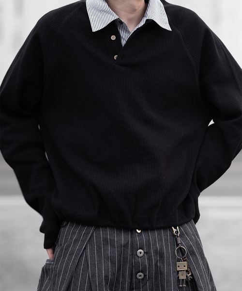 RUUBON（ルーボン）の「【RUUBON】airy regular collar shirt /エアリーレギュラーカラーシャツ/ストライプ（シャツ/ブラウス・メンズ・ホワイト系1・L/M/S）」の12枚目の写真