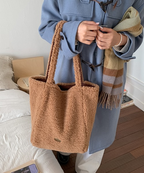 blackdia ocean（ブラックダイヤオーシャン）の「blackdia ocean もふもふ わんちゃん リバーシブルバッグ（ショルダーバッグ・レディース・ブラウン/ブラウン系その他・FREE）」の22枚目の写真