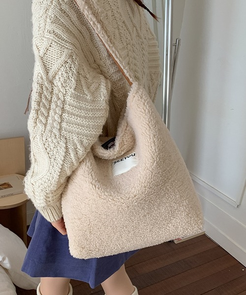 blackdia ocean（ブラックダイヤオーシャン）の「blackdia ocean もふもふ わんちゃん リバーシブルバッグ（ショルダーバッグ・レディース・ブラウン/ブラウン系その他・FREE）」の19枚目の写真