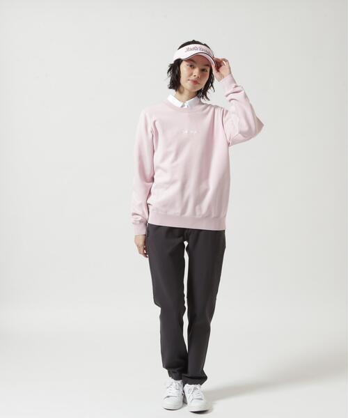 Jack Bunny!!（ジャックバニー）の「【Jack Bunny!!】シャドーボーダーロゴクルーネックニットプルオーバー（ニット/セーター・レディース・ネイビー/ピンク/ホワイト・SMALL/MEDIUM/LARGE）」の11枚目の写真