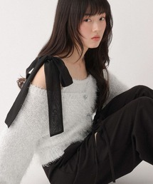 Heather | シャギーラメカーディガン/キャミ2P　647651(アンサンブル)