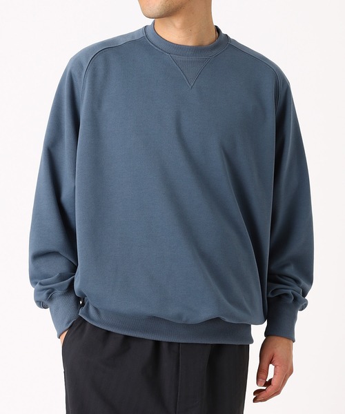 DAIWA PIER39(ダイワピア39)の「TECH SWEAT CREW FREEDOM SLEEVE BE-50026(Tシャツ/カットソー・メンズ・グレー/ブルー/ブラック/ブラウン・SMALL/LARGE/MEDIUM/X-LARGE)」の4枚目の写真