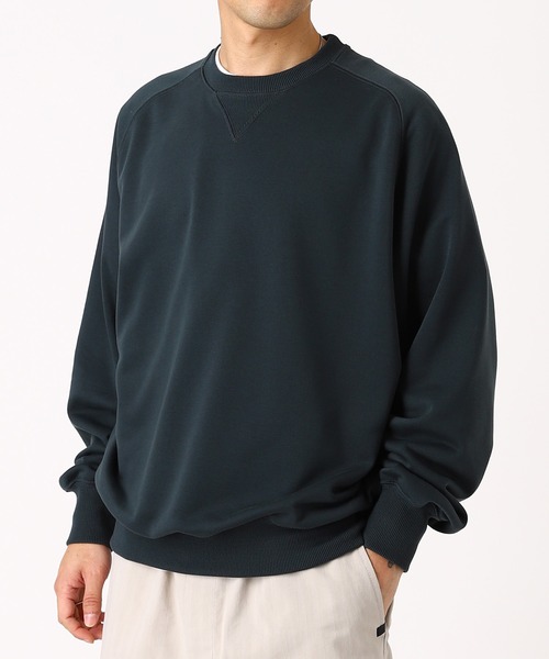 DAIWA PIER39(ダイワピア39)の「TECH SWEAT CREW FREEDOM SLEEVE BE-50026(Tシャツ/カットソー・メンズ・グレー/ブルー/ブラック/ブラウン・SMALL/LARGE/MEDIUM/X-LARGE)」の1枚目の写真