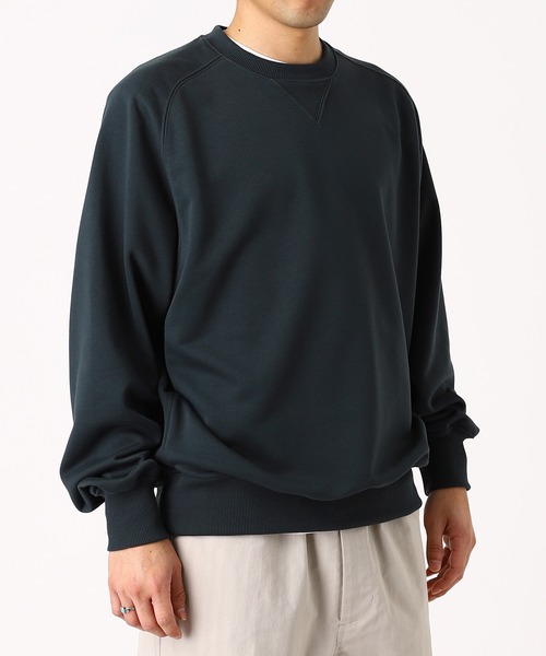 DAIWA PIER39(ダイワピア39)の「TECH SWEAT CREW FREEDOM SLEEVE BE-50026(Tシャツ/カットソー・メンズ・グレー/ブルー/ブラック/ブラウン・SMALL/LARGE/MEDIUM/X-LARGE)」の5枚目の写真