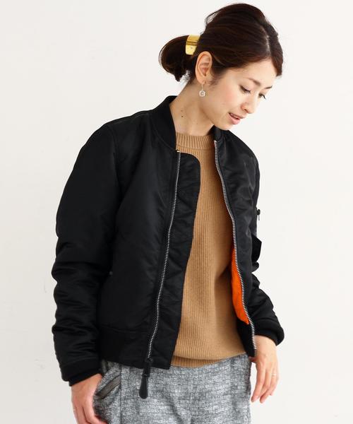 美品 B＆Yユナイテッドアローズ　MA-1タイプ　レザージャケット 牛革MA-1美品◇ユナイテッドアローズB＆Y レザージャケット 青S