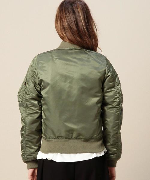 BEAUTY&YOUTH UNITED ARROWS（ビューティーアンドユースユナイテッドアローズ）の「BY ALPHA MA-1 2（MA-1・レディース・ブラック/オリーブ・MEDIUM/SMALL）」の6枚目の写真