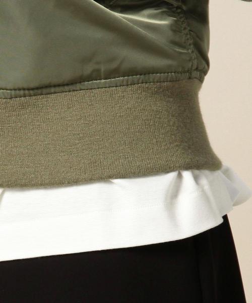 BEAUTY&YOUTH UNITED ARROWS（ビューティーアンドユースユナイテッドアローズ）の「BY ALPHA MA-1 2（MA-1・レディース・ブラック/オリーブ・MEDIUM/SMALL）」の17枚目の写真